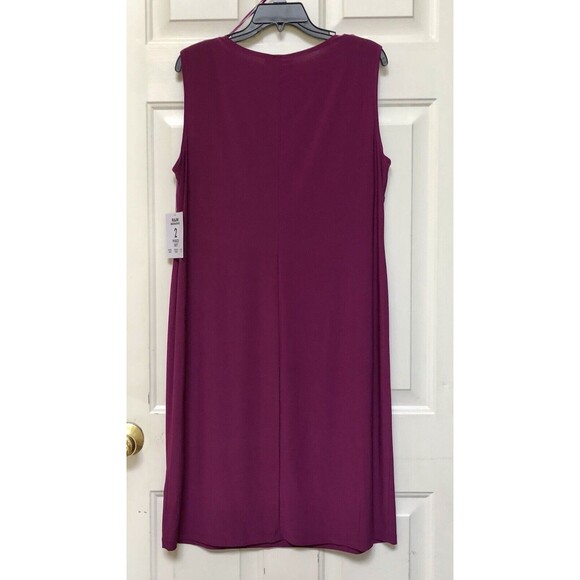 R & M RICHARDS WOMEN'S DRESS PLUS SIZE 16 PARTY WEDDING, PLUM SET OF TWO PIECES - Picture 9 of 14